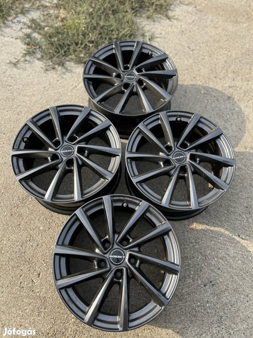 5x112 Borbet 16"VW,Audi,Seat,Skoda R16, 16 újszerű