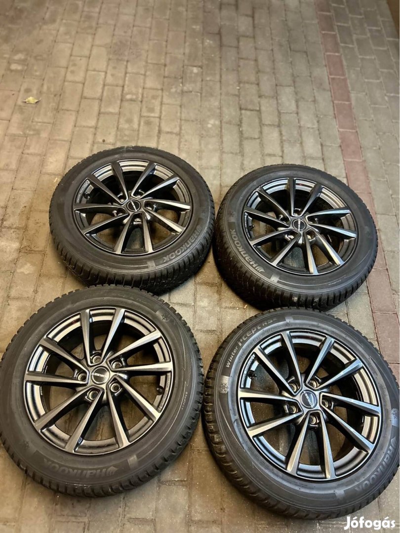 5x112 Borbet 16"téli Hankook Skoda,VW,SEAT,AUDI,Mercedes R16