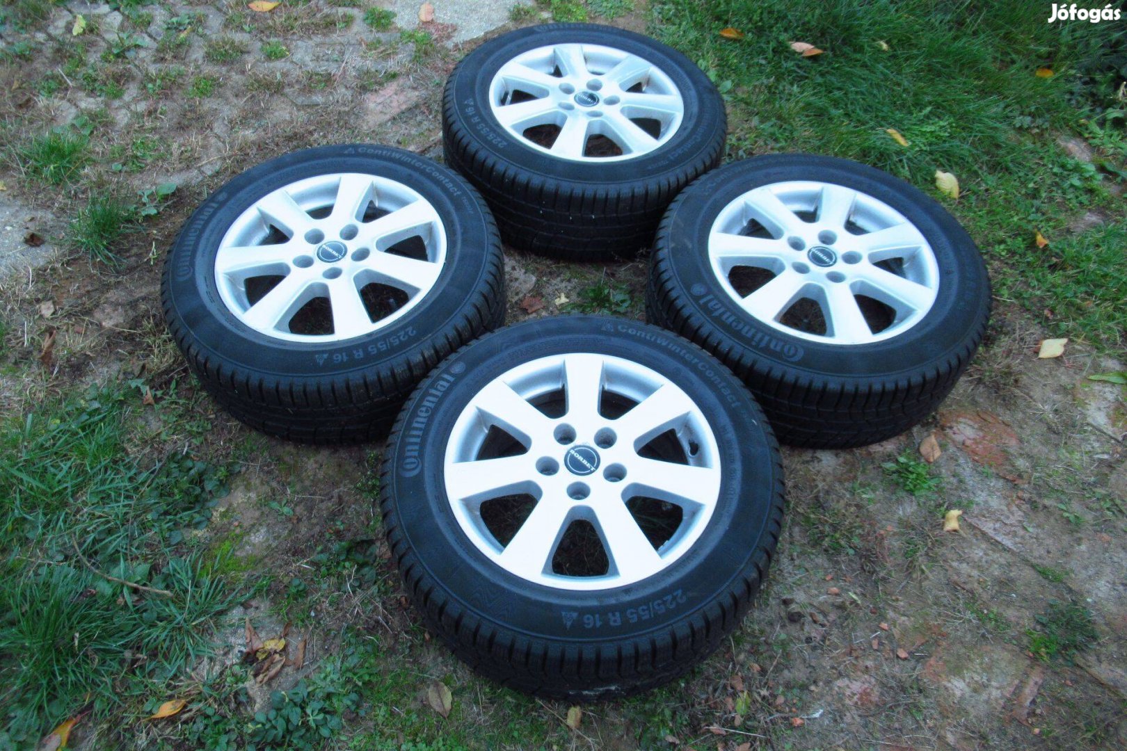5x112 Borbet Alufelni 225/55 R16 Continental Téli gumi garnitúra