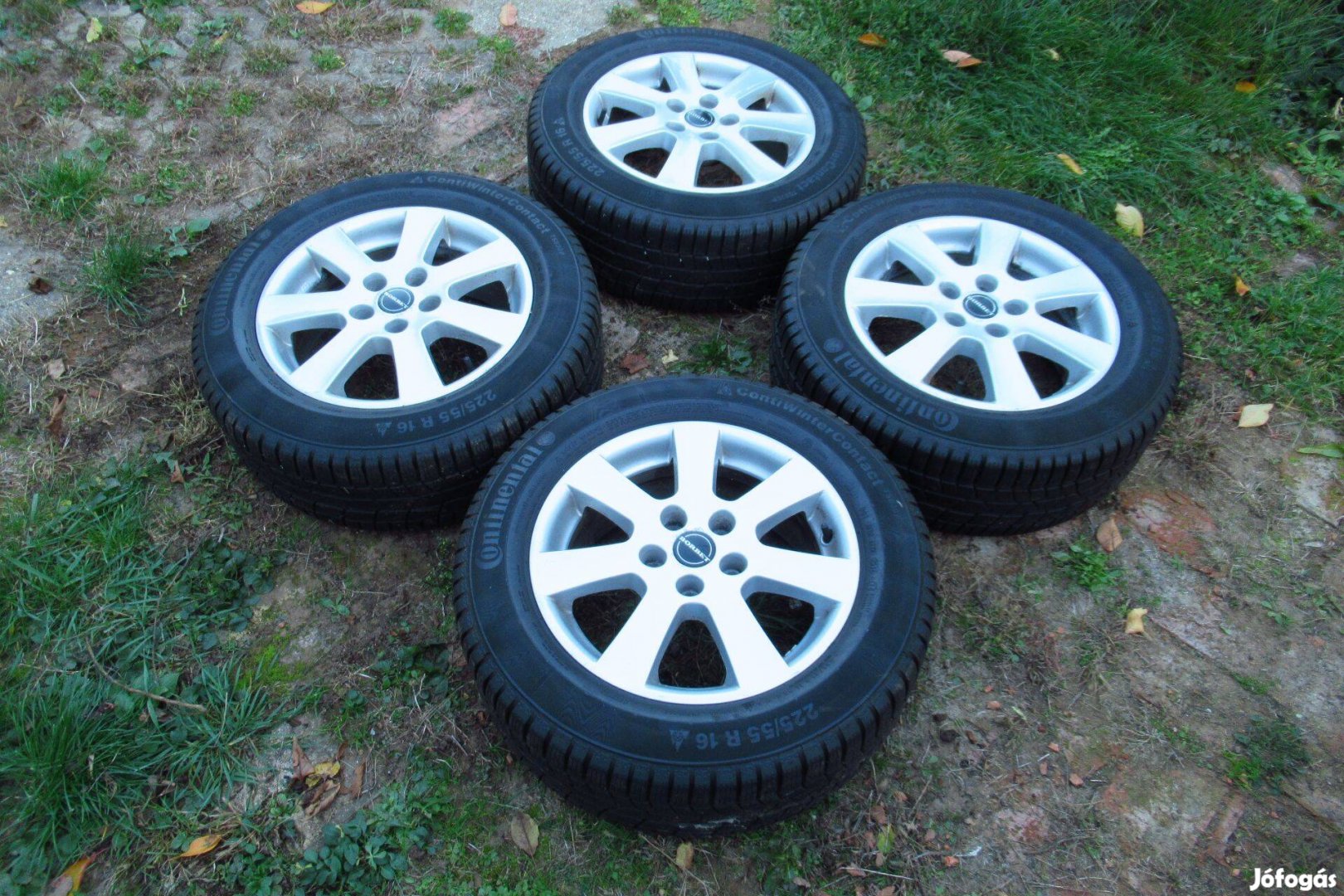 5x112 Borbet Alufelni 225/55 R16 Continental téli gumi garnitúra