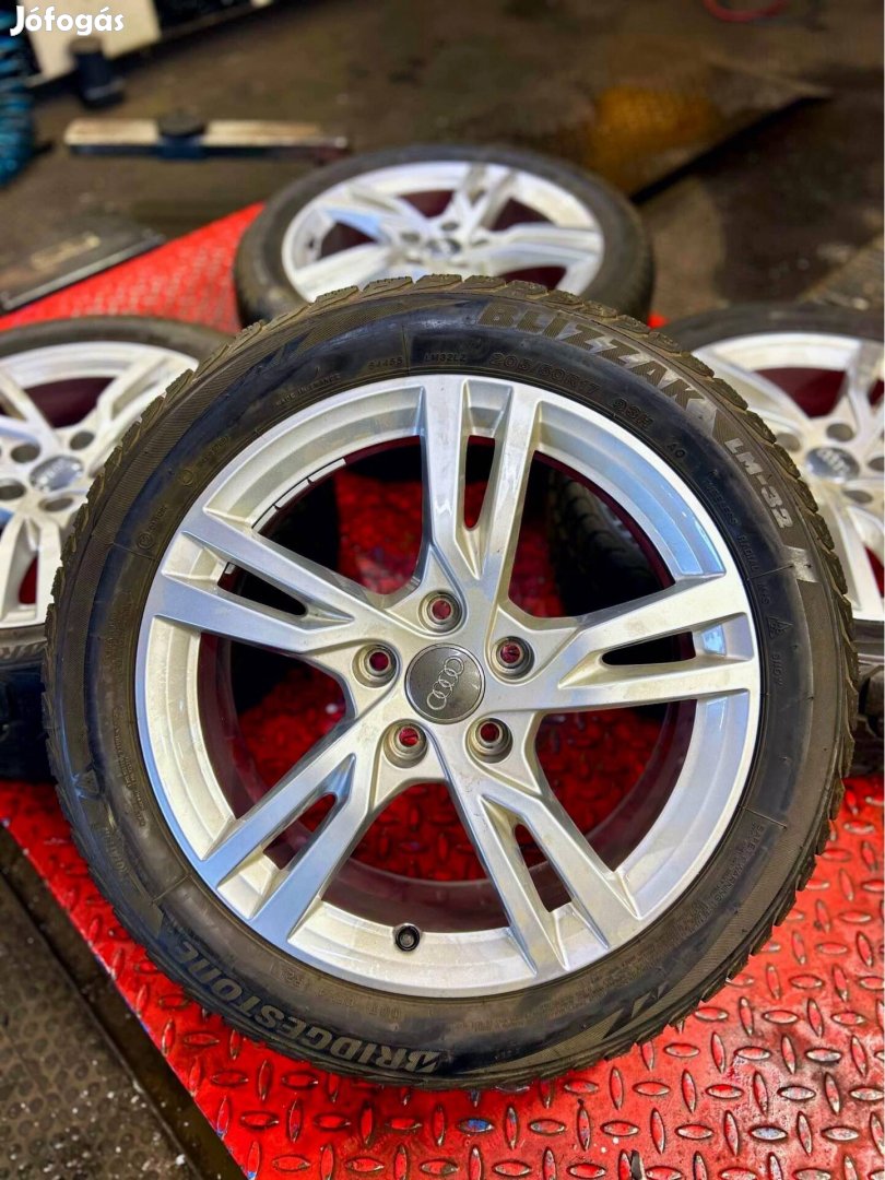 5x112 Gyari 17"VW/AUDI/SEAT/Skoda téli szett újszerű R17