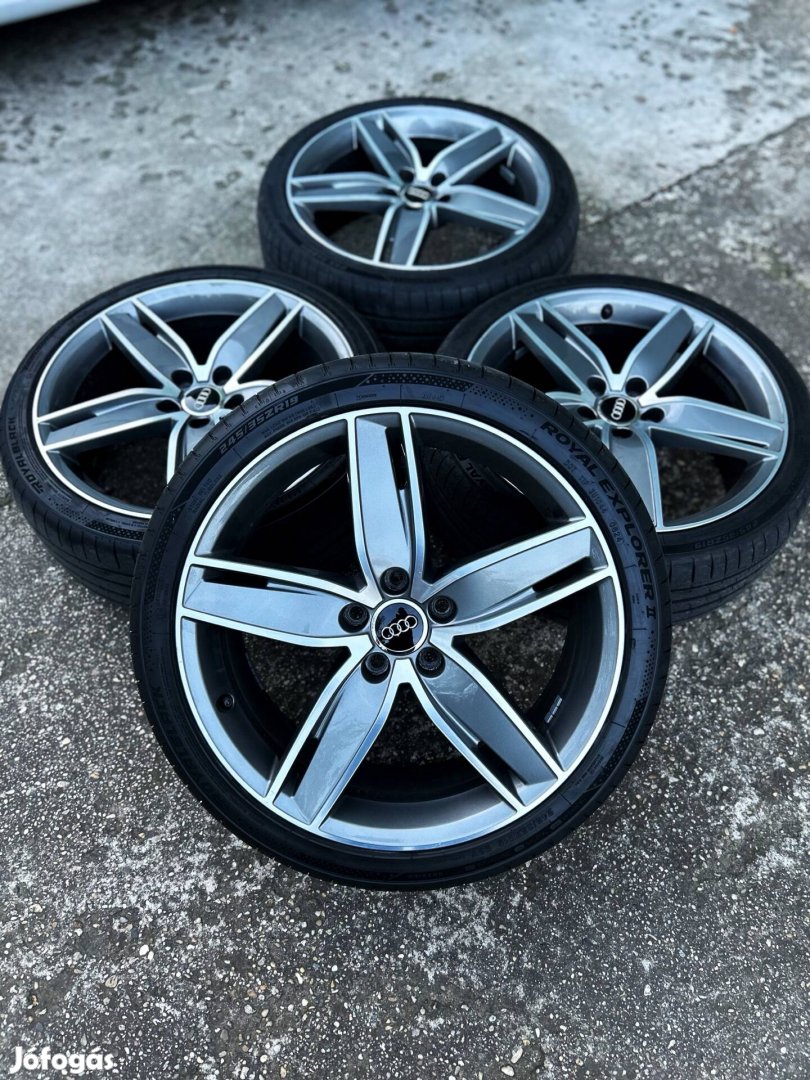 5x112 Gyari AUDI 19"nyari szett R19, 19 újszerű