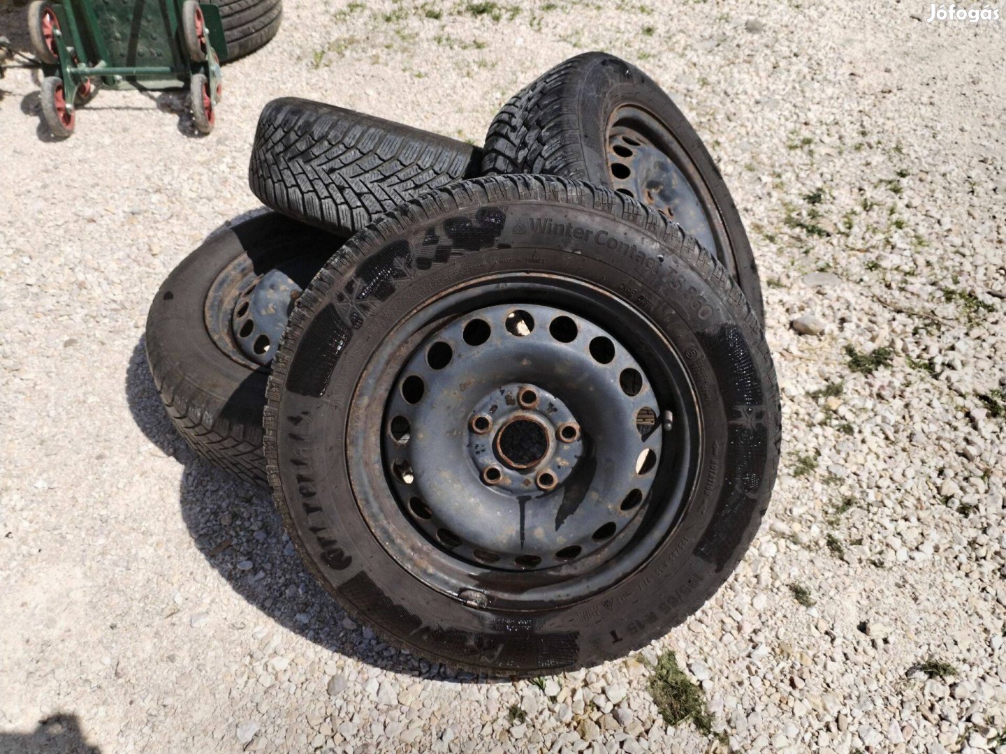 5x112 Lemezfelni 195/65 R15 Continental téligumival
