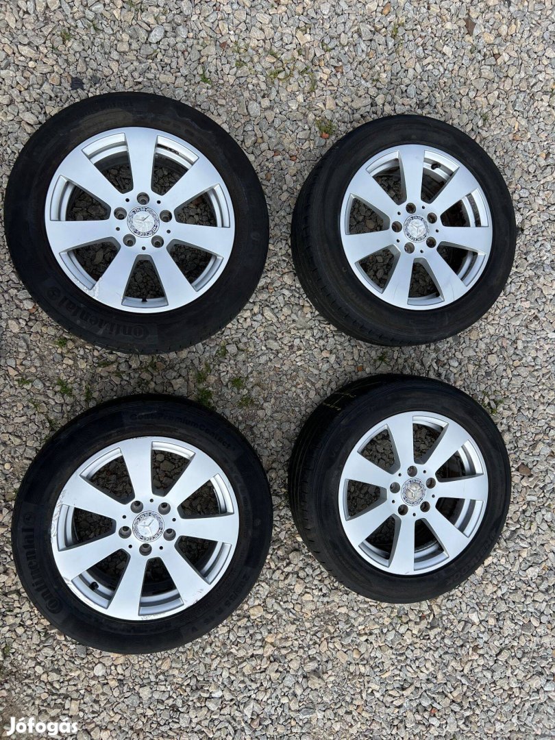 5x112 Mercedes 16" 205/55R16 nyári gumiabrocsokkal
