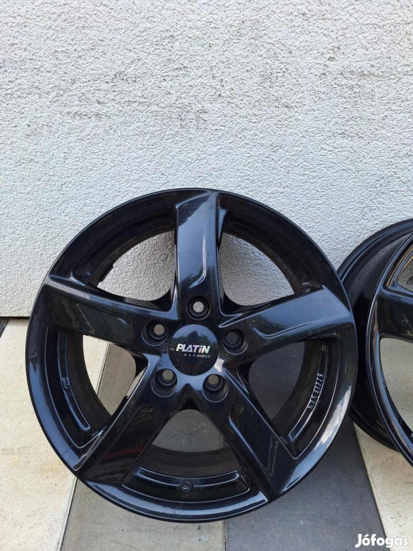 5x112 Platin 16 colos fekete felni Octavia Golf Leon A3 Passat Superb