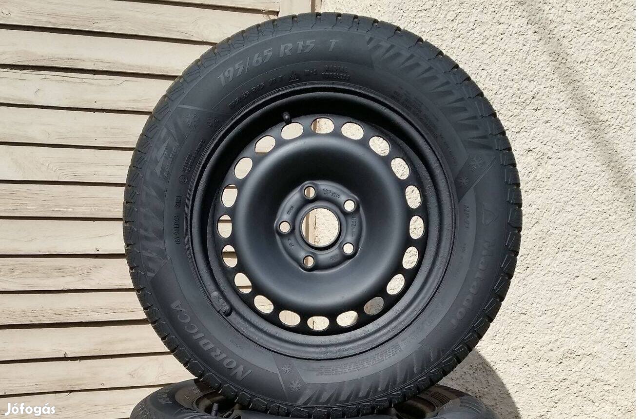 5x112 R15 Volkswagen Felni új téli gumival 195/65 Skoda Audi Seat