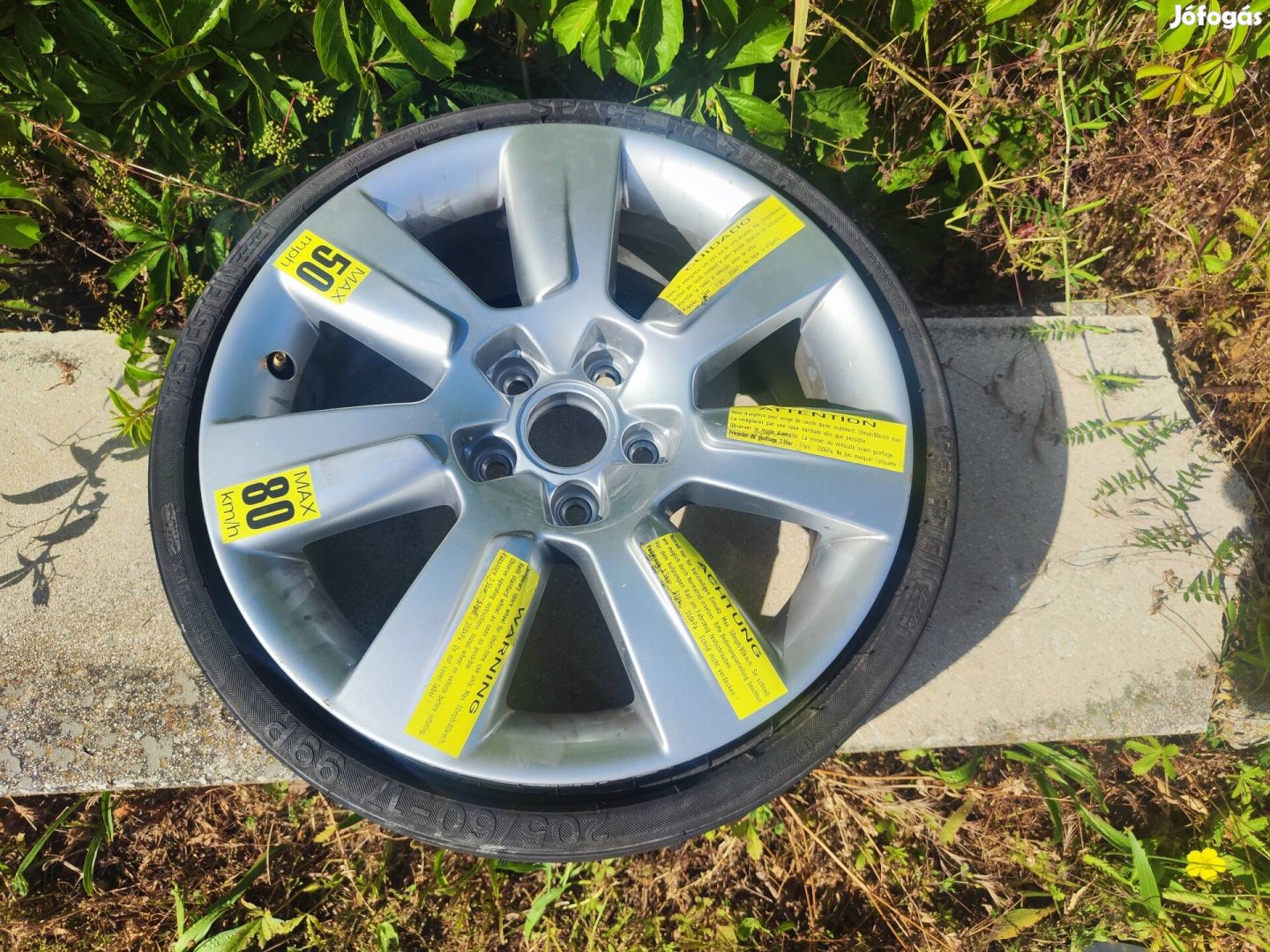 5x112 R17 205/60 7J Et34 gyári pótkerek Allroad A6 4G