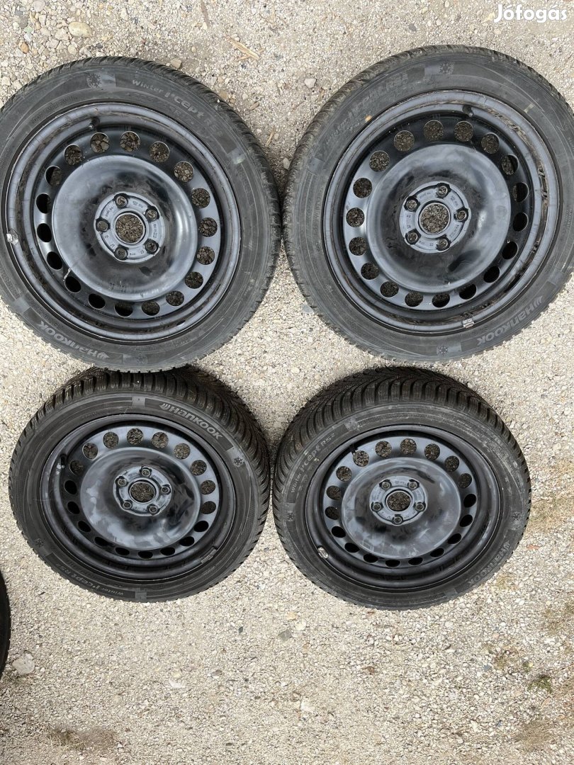 5x112 R17 ET 38 lemezz felni téli gumikkal 225/45 R17