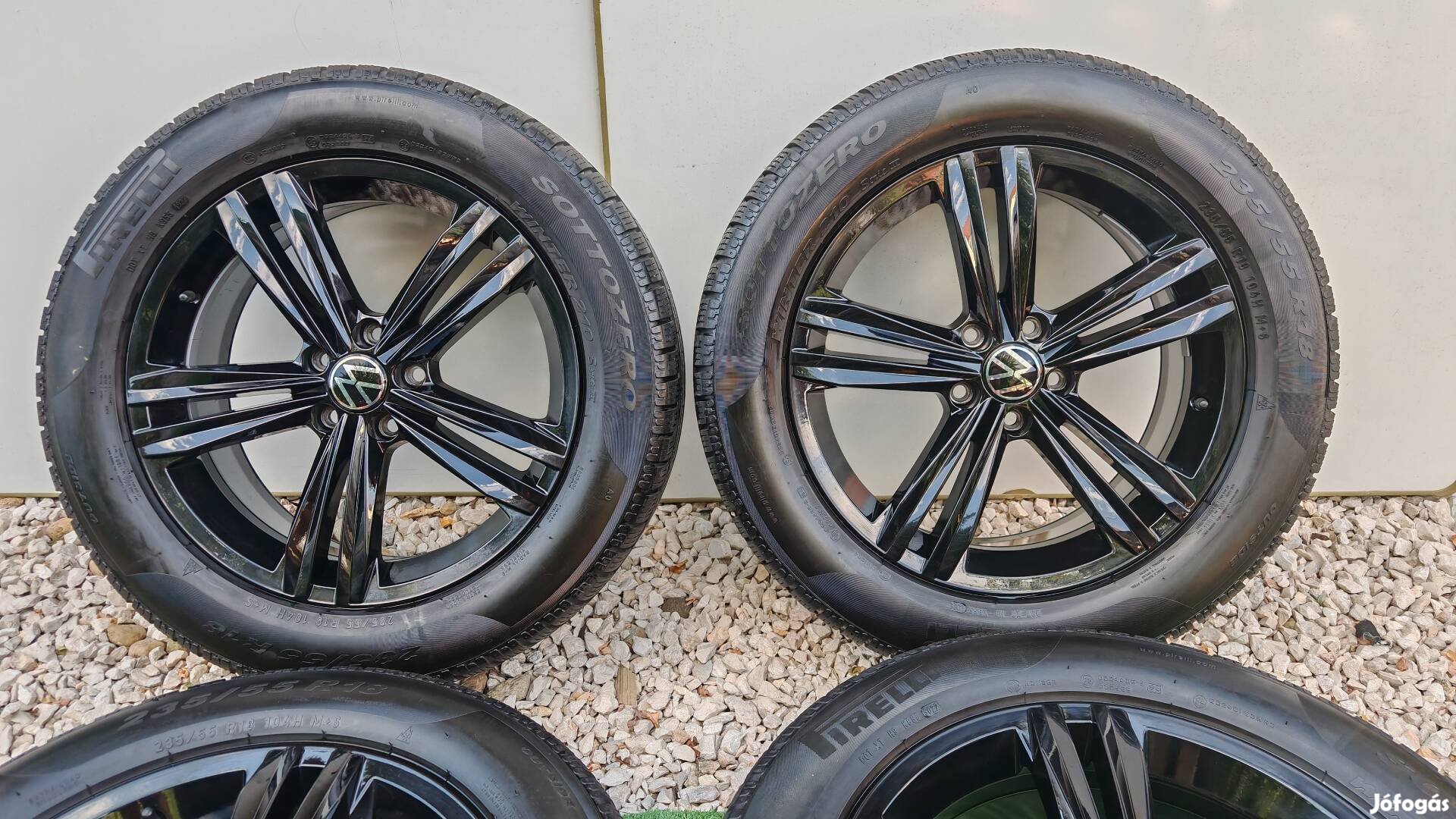 5x112 R18 VW Tiguan R-line Sebring téli lakk fekete garnitúra 