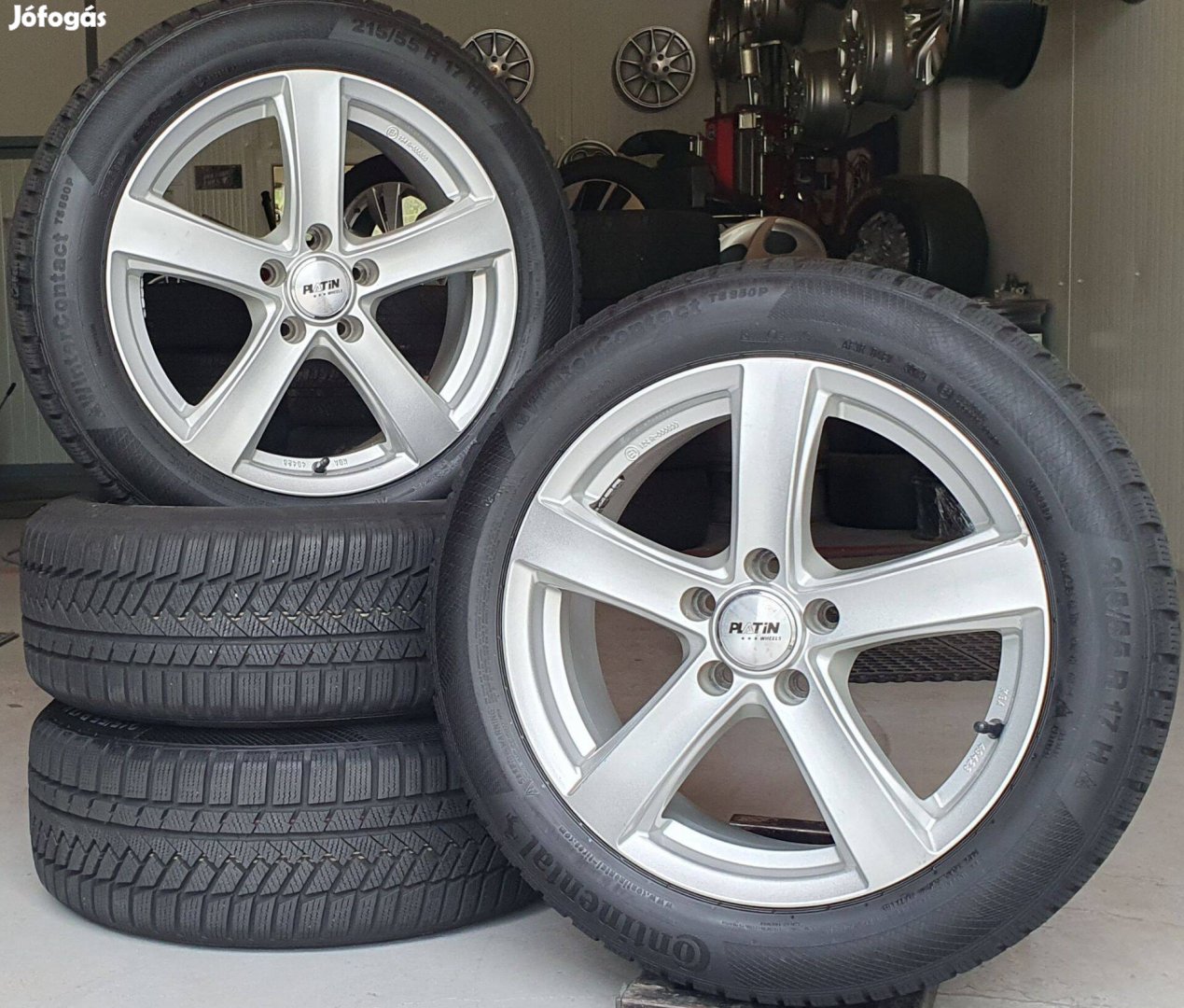 5x112 Wheelworld alufelni Continental 215/55 R17 téli gumik /K129