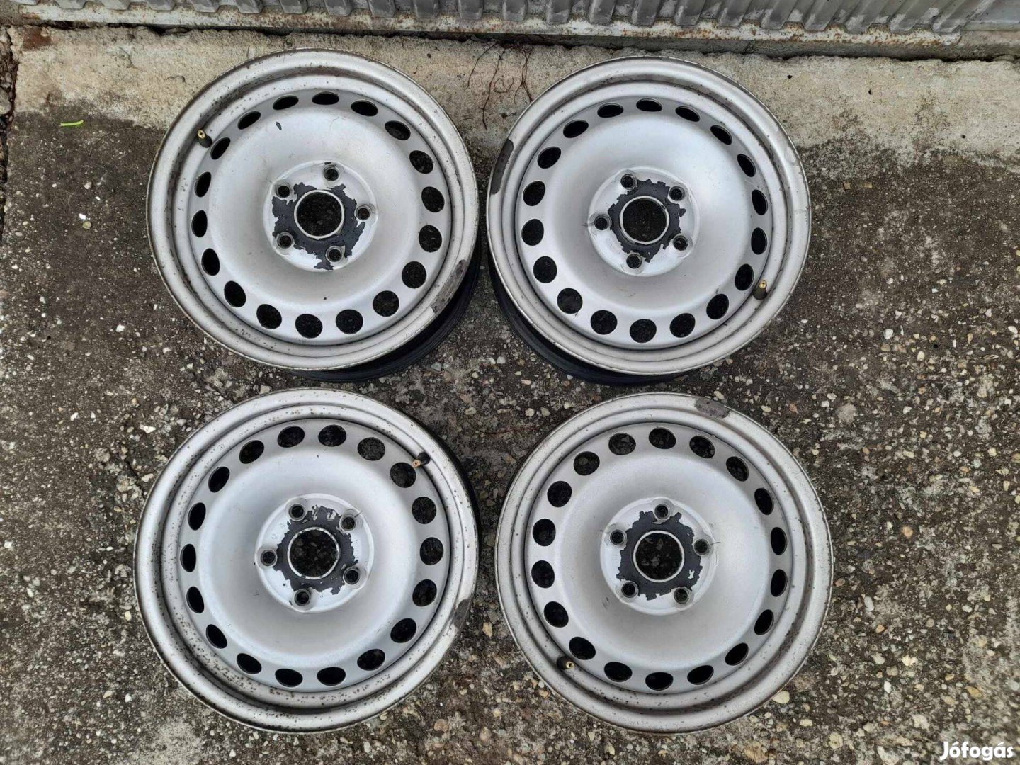 5x112 - 15" gyári VW, Skoda lemezfelni garnitúra