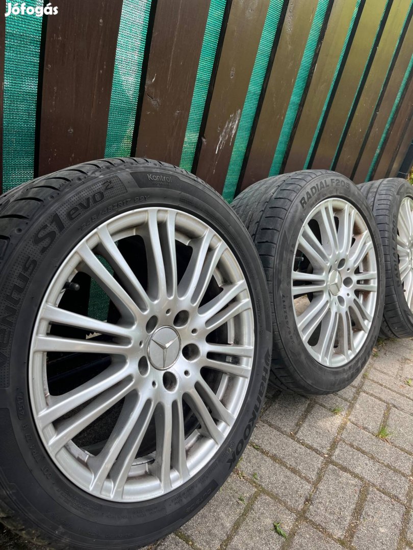 5x112 alufelniszett Hankook nyárigumival 17