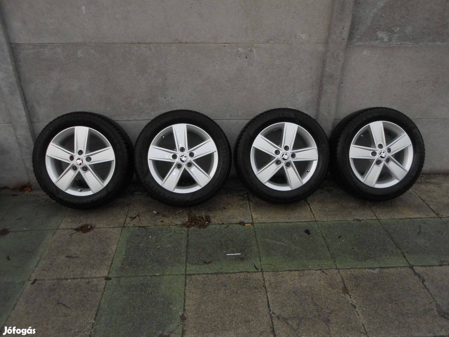 5x112 gyári 16" skoda alufelni téligumival Volkswagen Audi