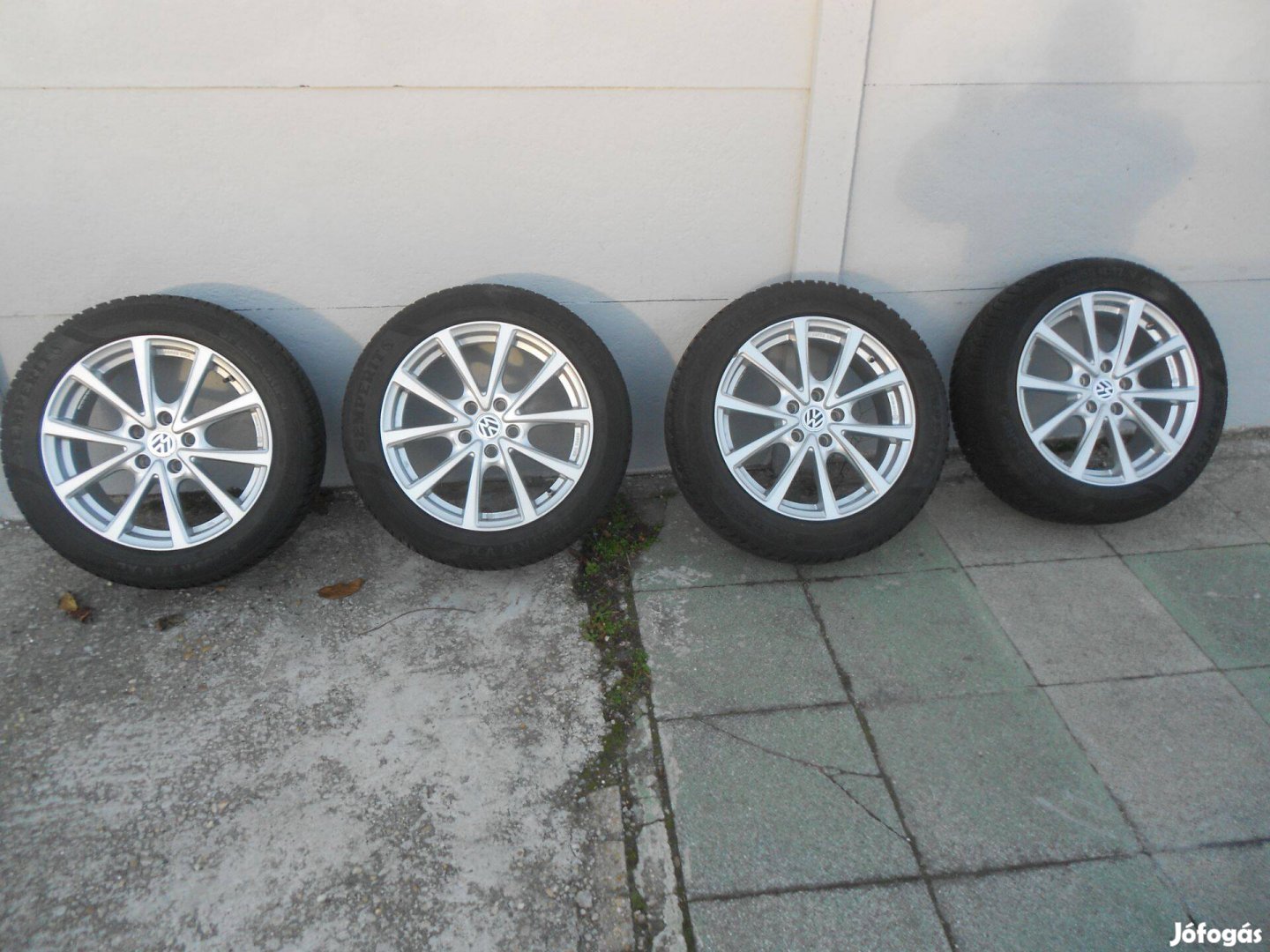 5x112 gyári Volkswagen 17" alufelni téli gumival 17 coll