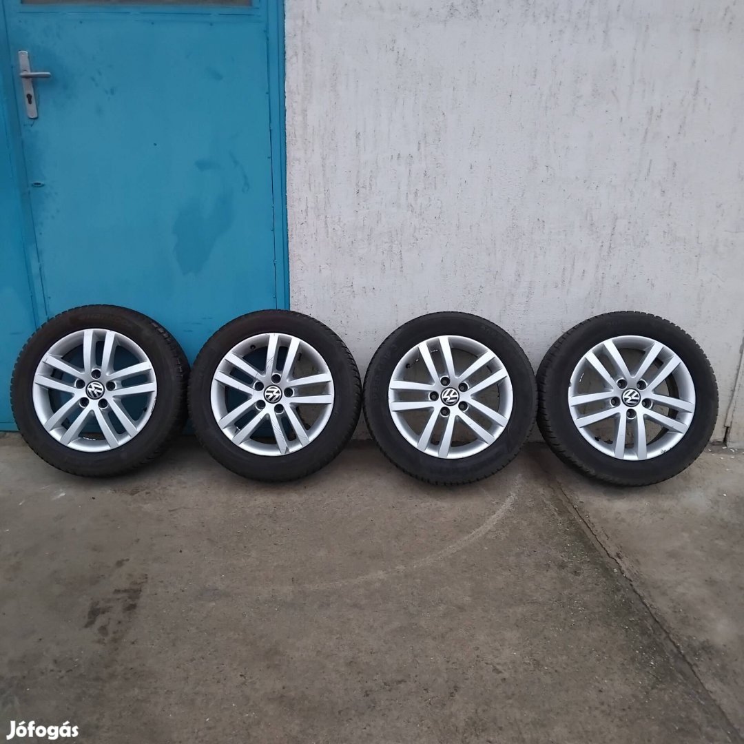 5x112 gyári volkswagen alufelni garnitúra téli gumikkal 