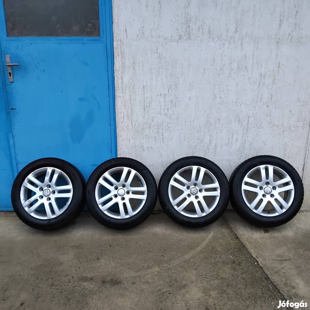 5x112 gyári volkswagen alufelni garnitúra téli gumikkal 