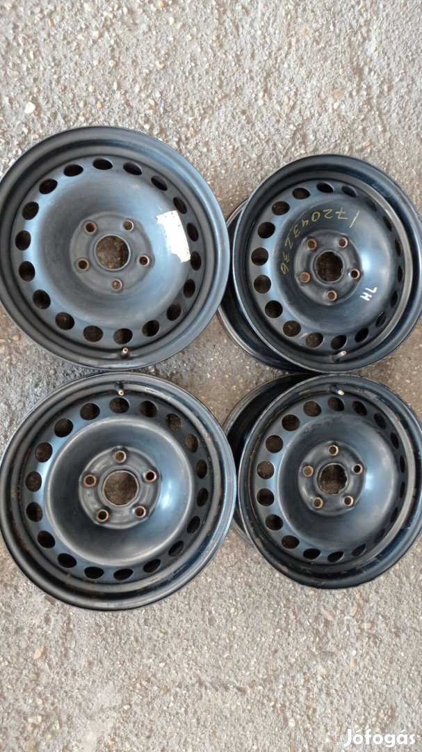 5x112 lyukosztású használt Volkswagen 15 colos acél felni garnitúra