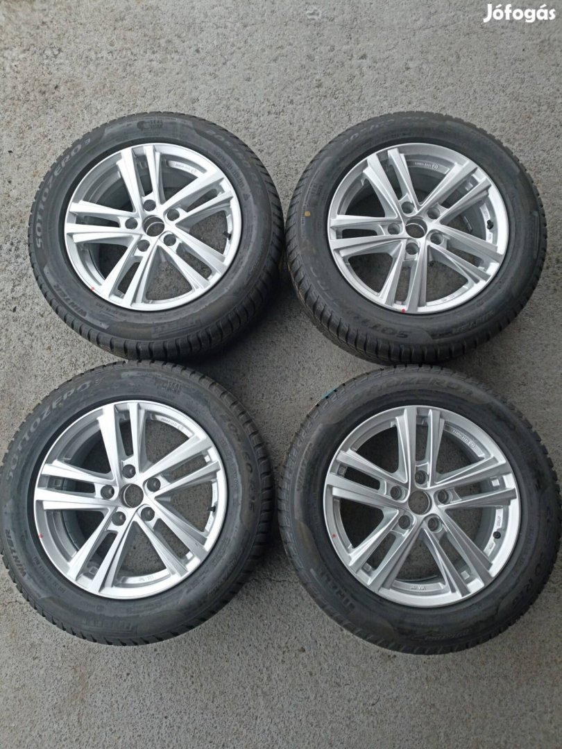 5x112 r16 gyári Seat alufelni Pirelli téli gumival