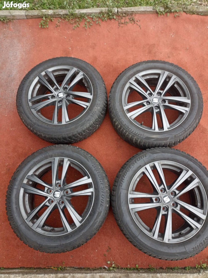 5x112 r17 gyári Seat alufelni matt grafitszürke