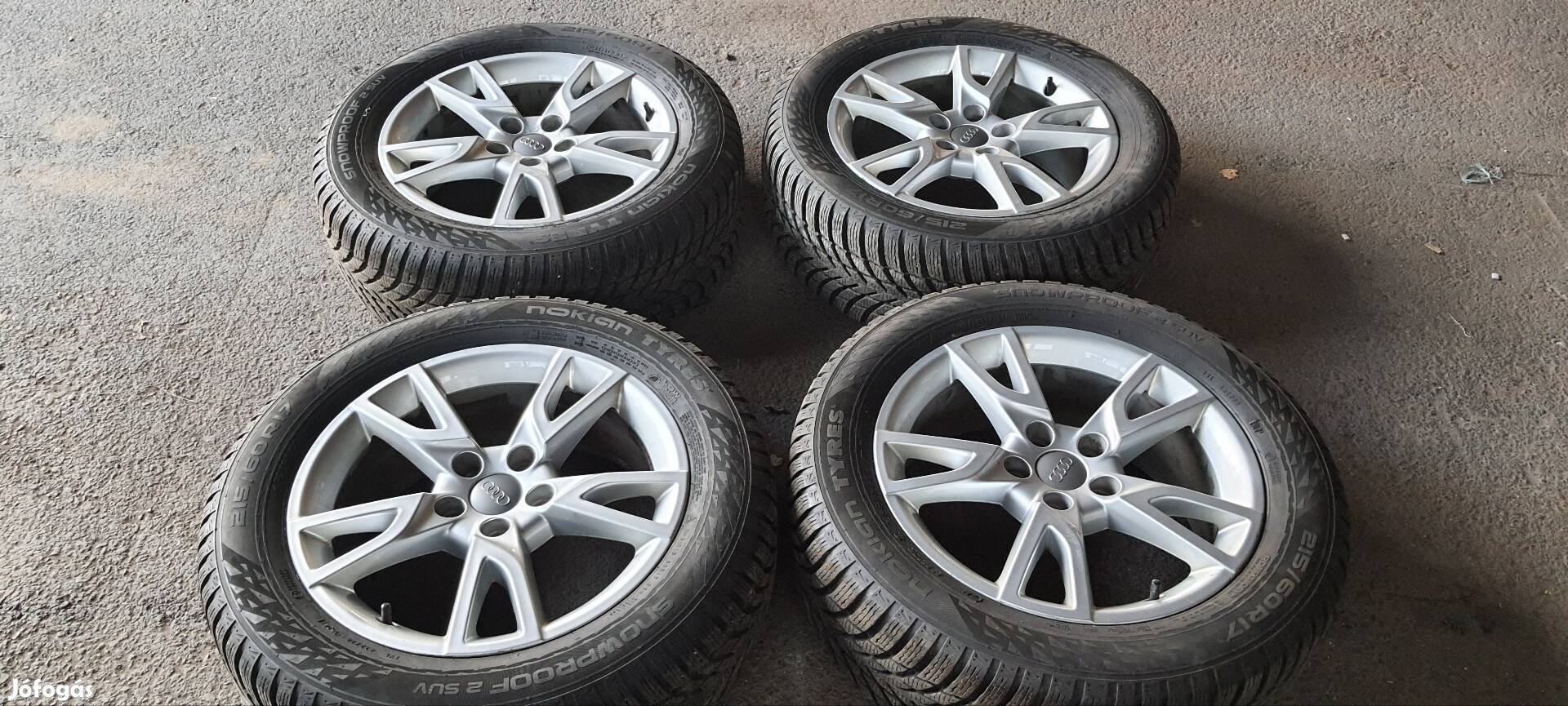 5x112 r17 q3 alufelni 215/60 r17 téli gumi