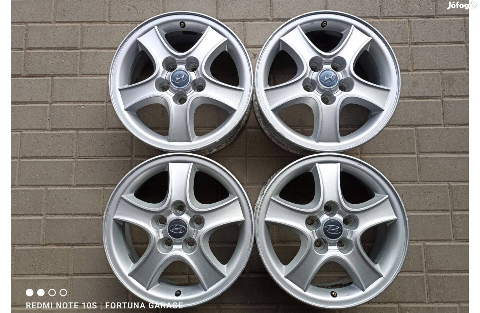 5x114,3 16" Hyundai használt alufelni garnitúra
