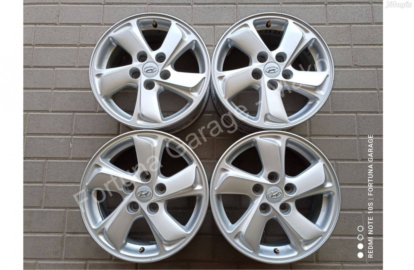 5x114,3 16" Hyundai használt alufelni garnitúra