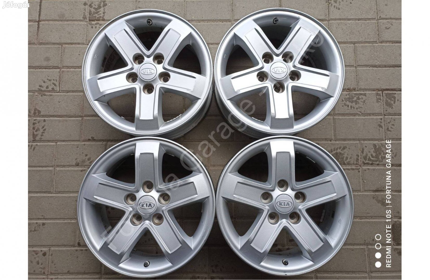 5x114,3 16" Kia használt alufelni garnitúra +Tpms