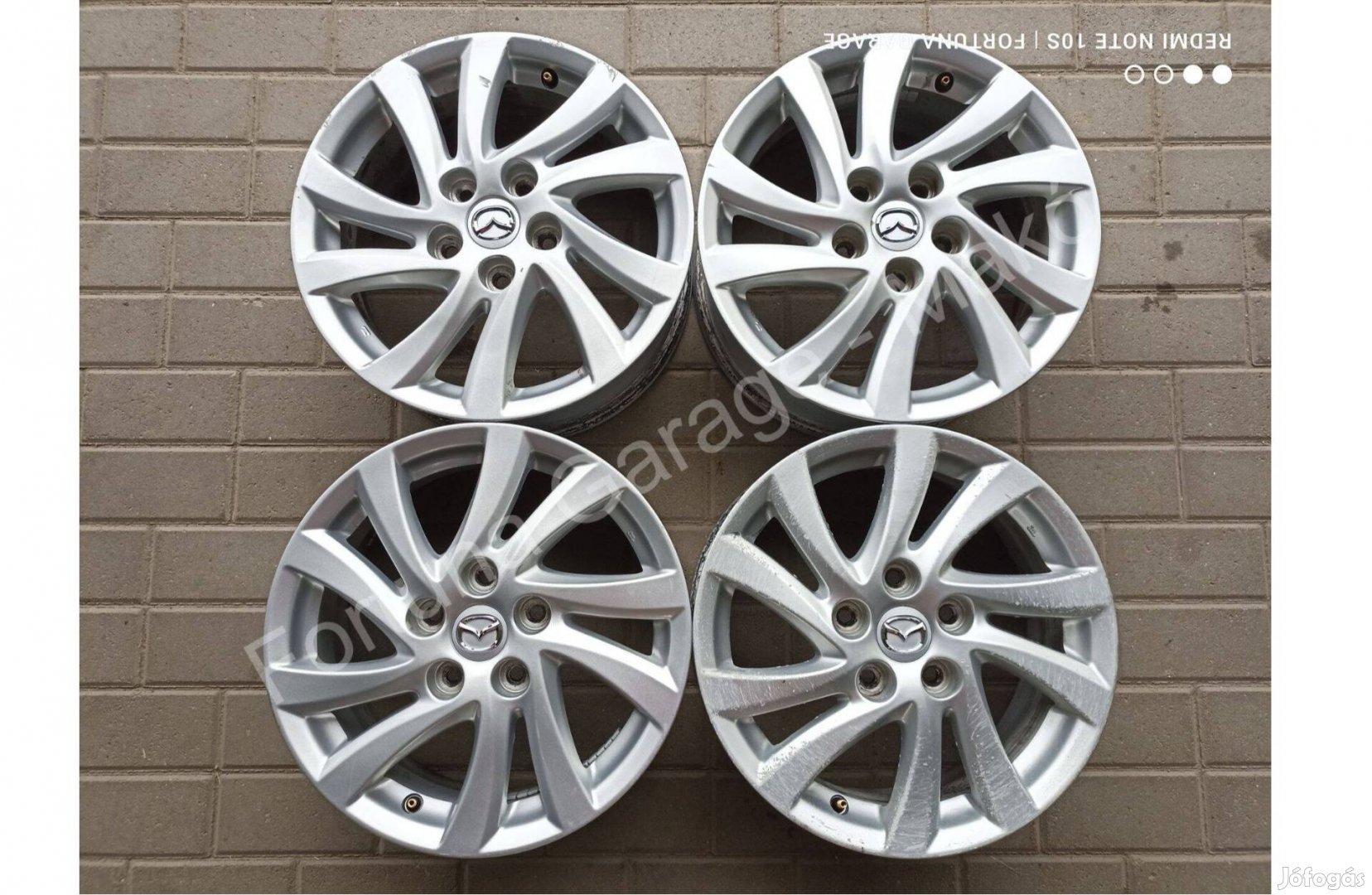 5x114,3 16" Mazda használt alufelni garnitúra