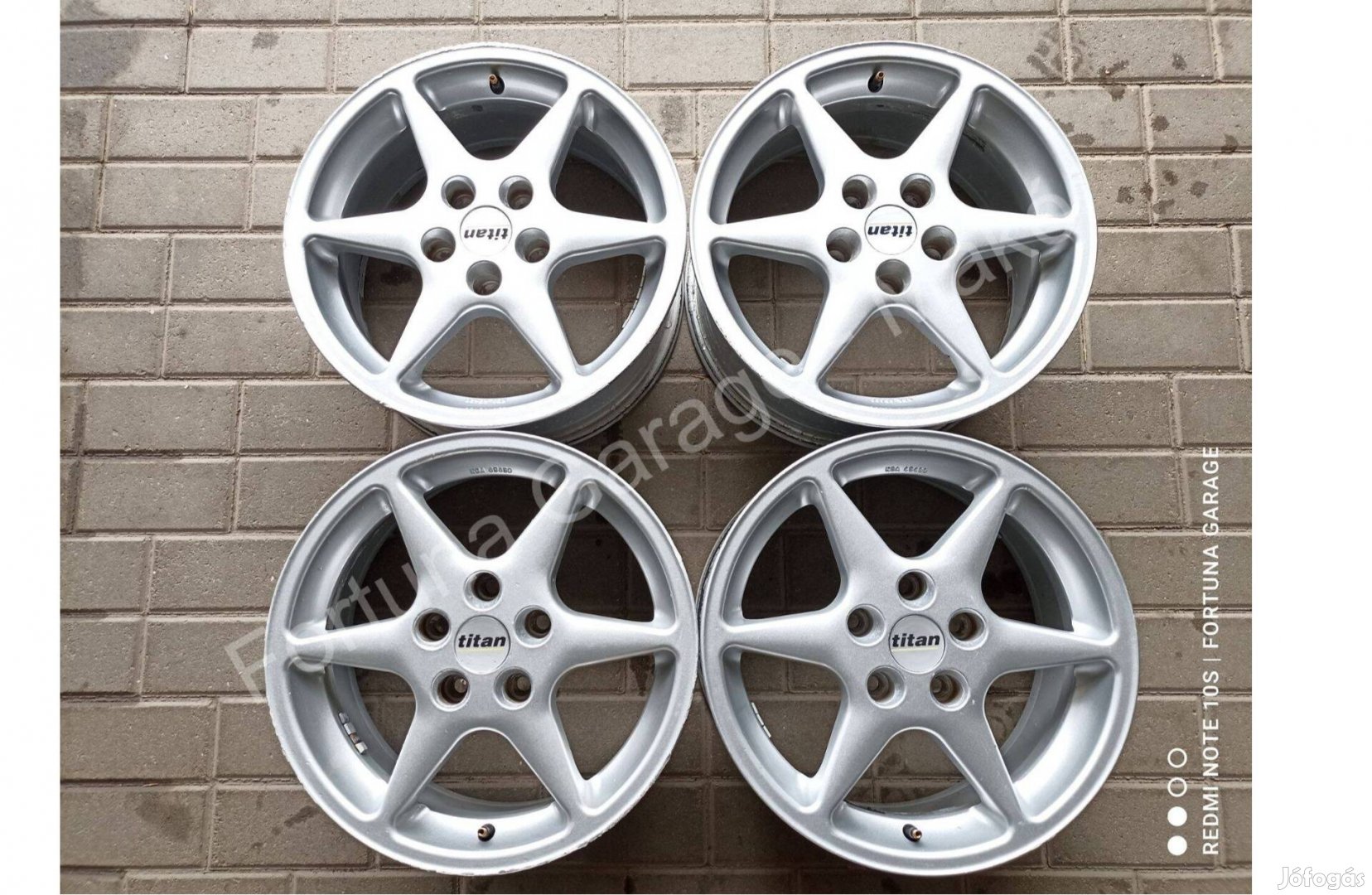 5x114,3 16" Titan használt alufelni garnitúra