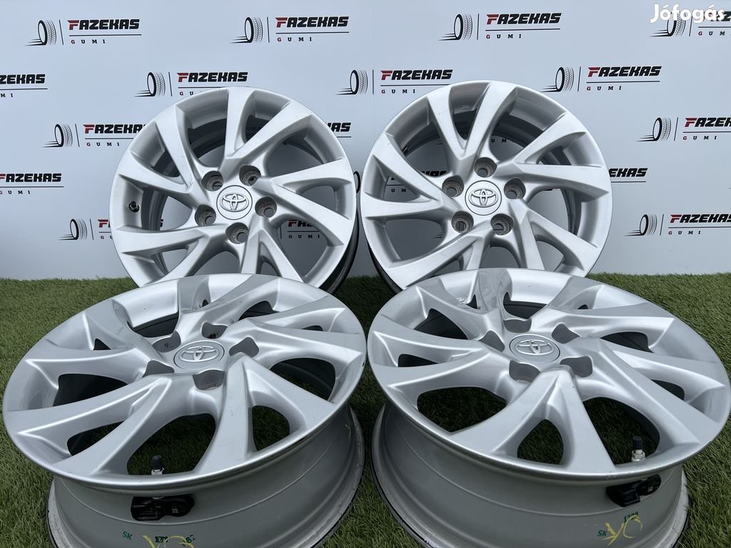 5x114.3 16" Toyota gyári alufelni +TPMS szenzor 6,5Jx16h2 ET45