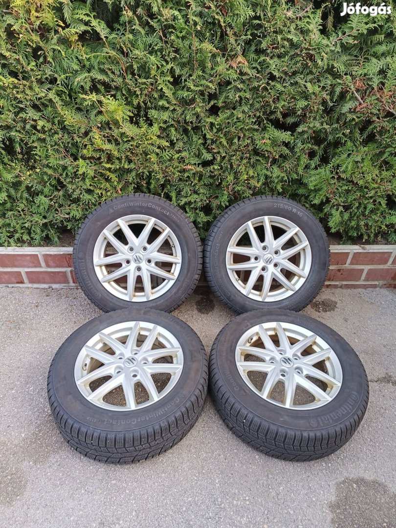 5x114,3 16 / 16" Gyári Suzuki alufelni 215/60 R16 téli gumi