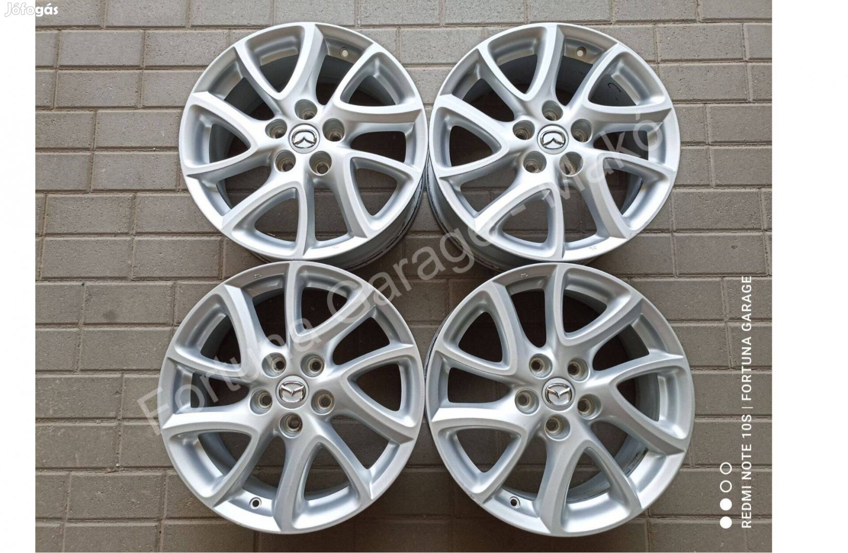 5x114,3 17" Mazda újszerű alufelni garnitúra