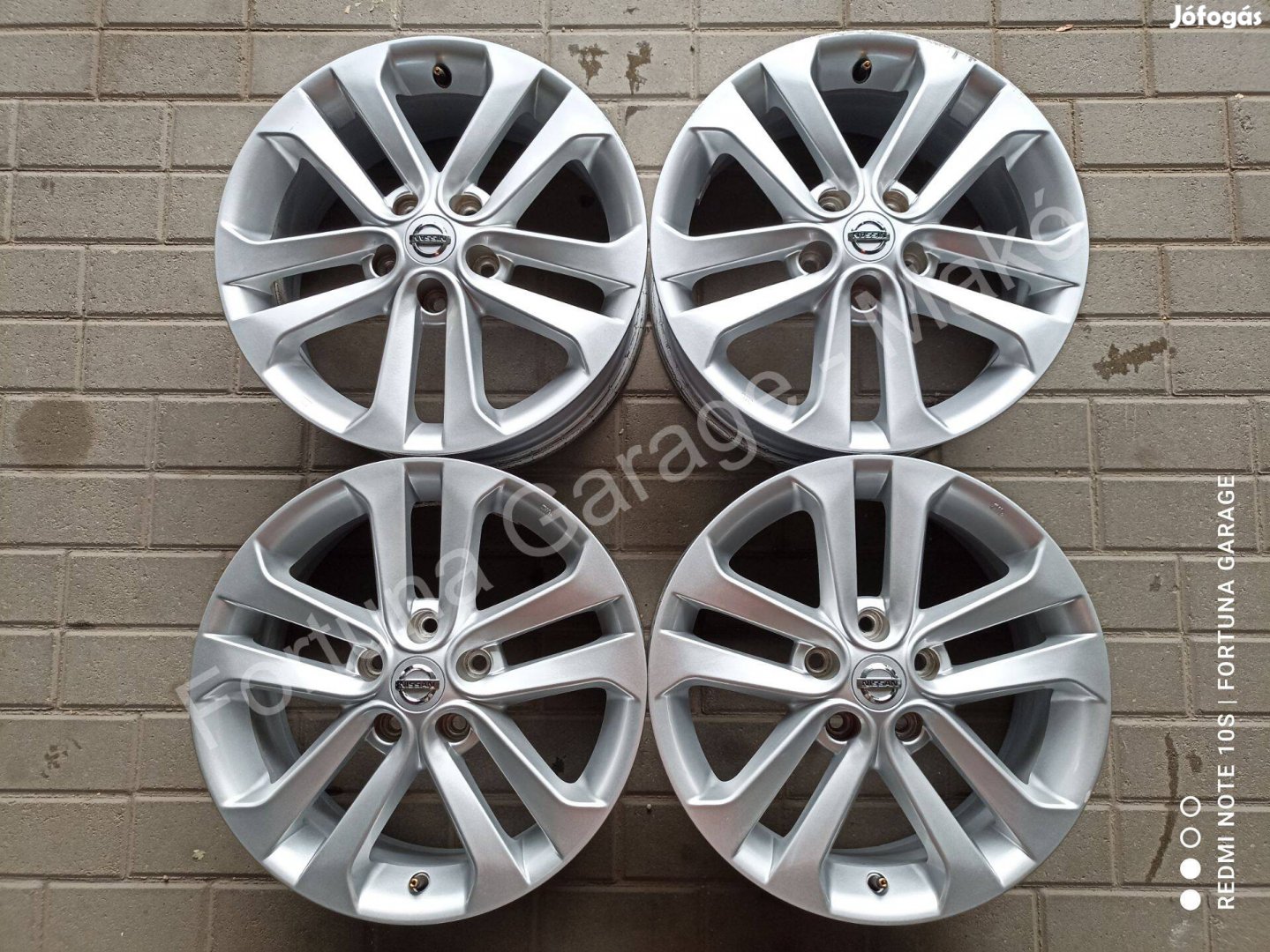 5x114,3 17" Nissan használt alufelni garnitúra