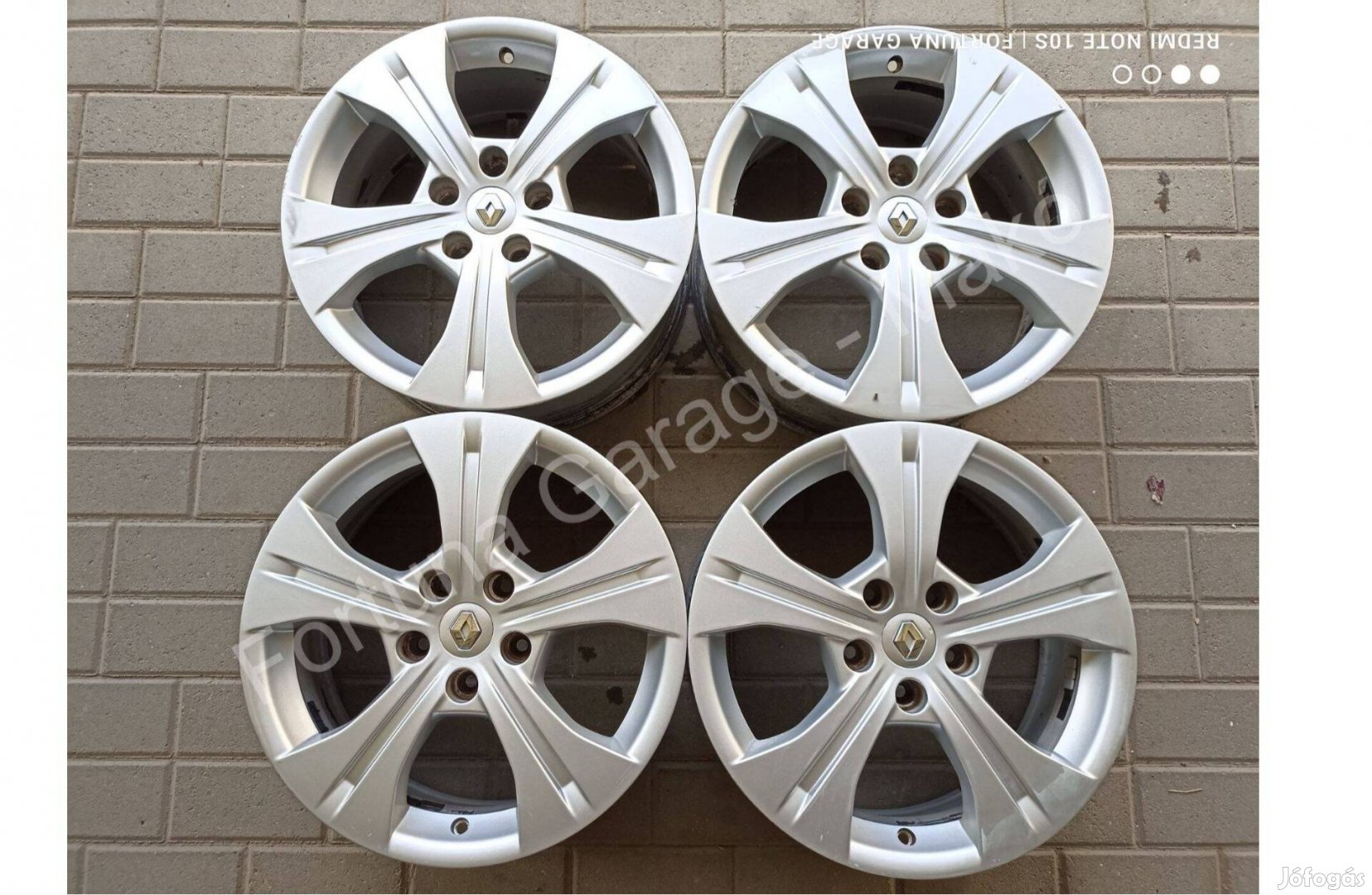 5x114,3 17" Renault Schuss használ alufelni garnitúra