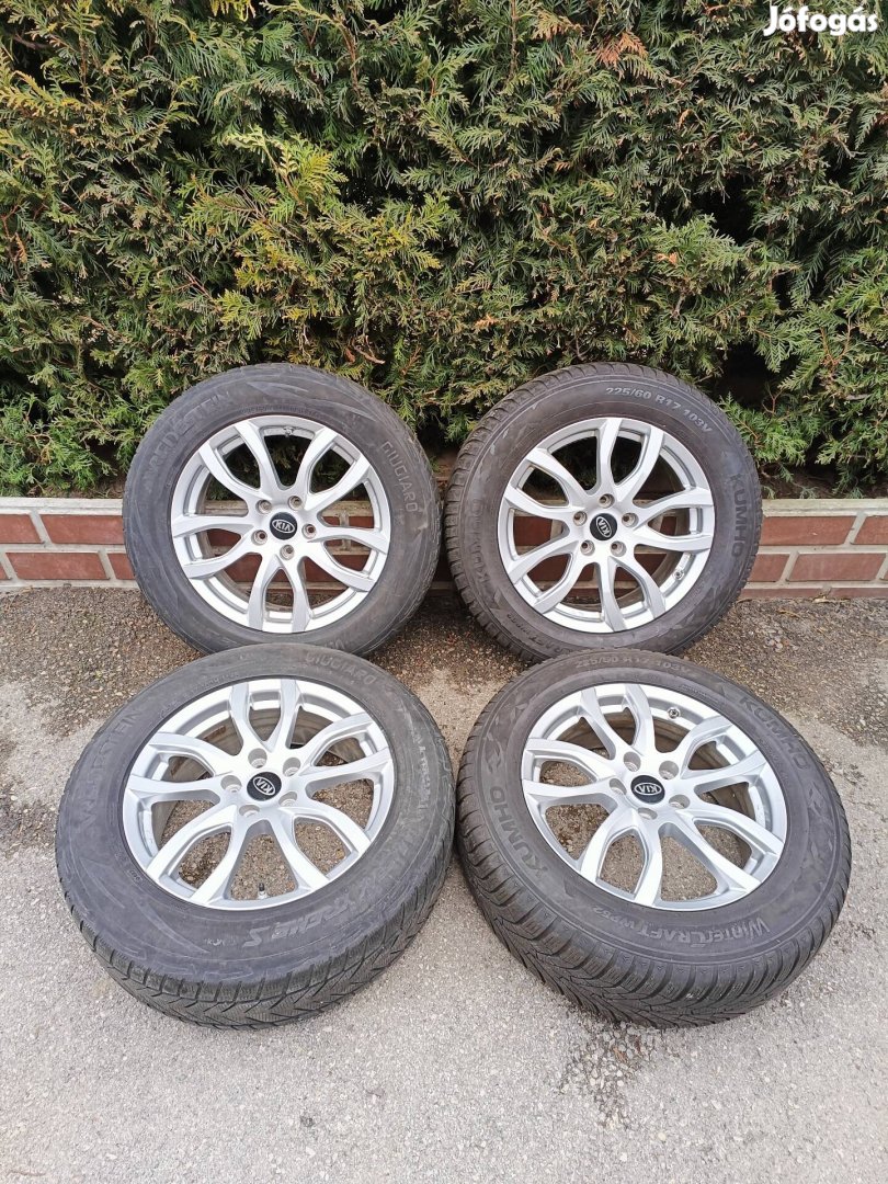 5x114,3 17 / 17" Kia / Hyundai alufelni 225/60 R17 téli gumi