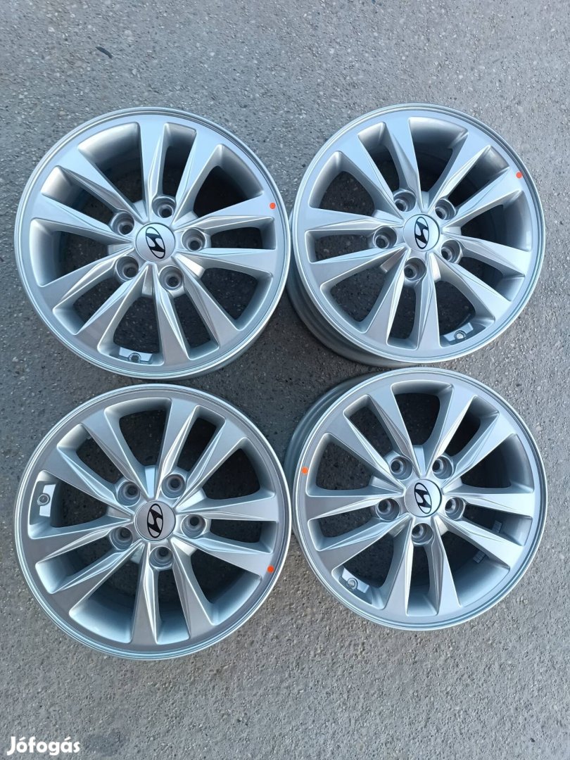 5x114,3 6x15 r15 et46 új gyári Hyundai Kia alufelni garnitúra.