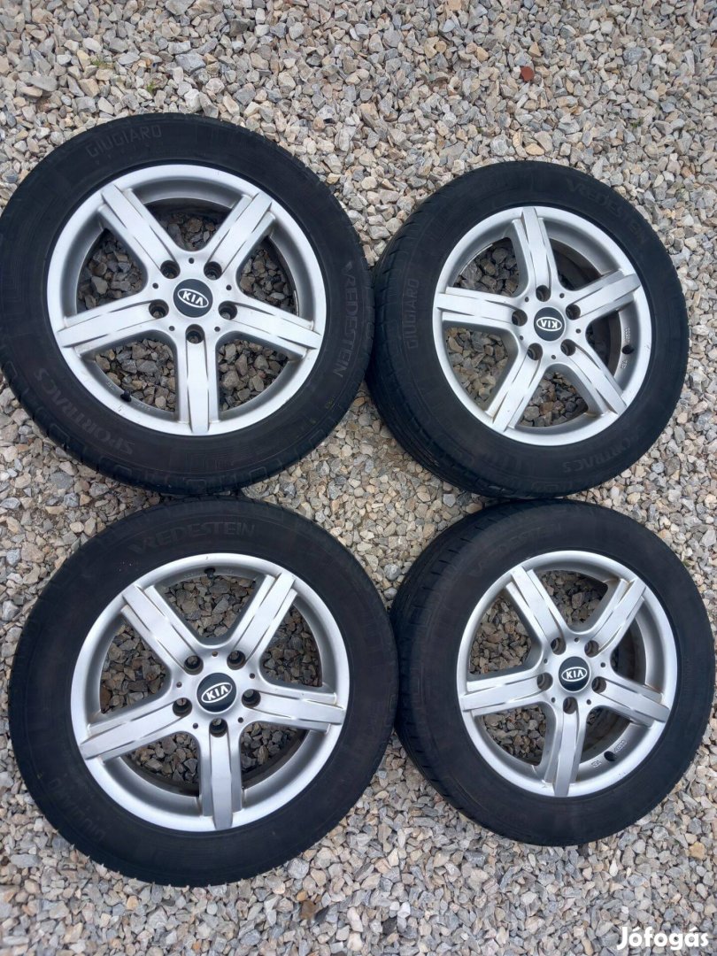 5x114.3 KIA Hyundai Alufelni 16" Nyárigumival