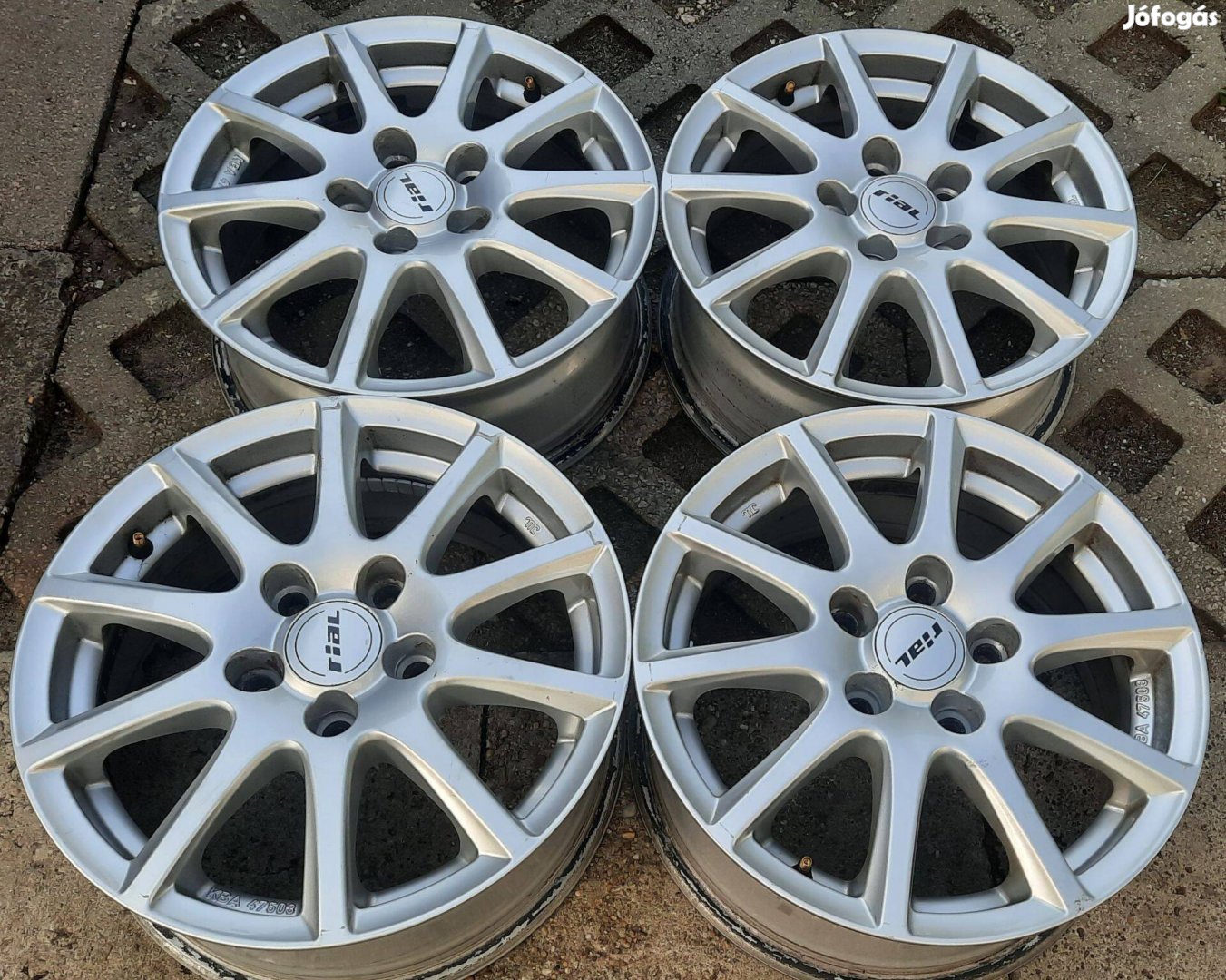 5x114.3 Rial Alufelni 15" Hyundai, Toyota