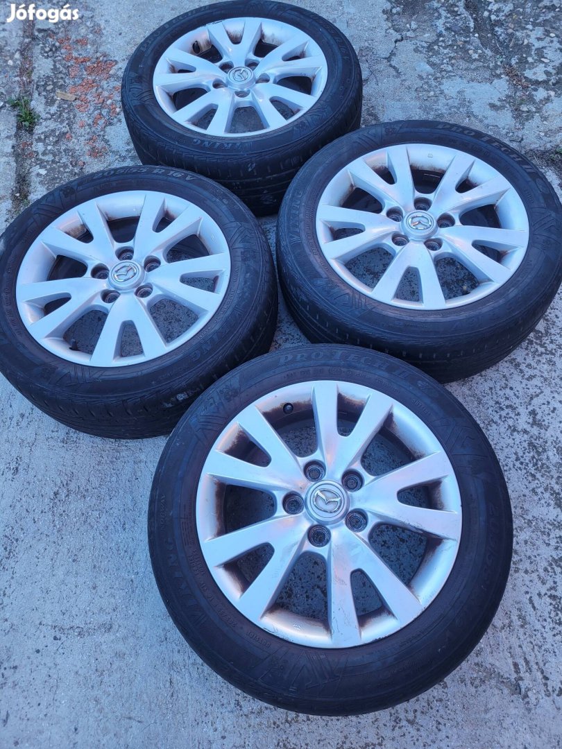 5x114,3, 16coll gyári mazda 3 alufelnik