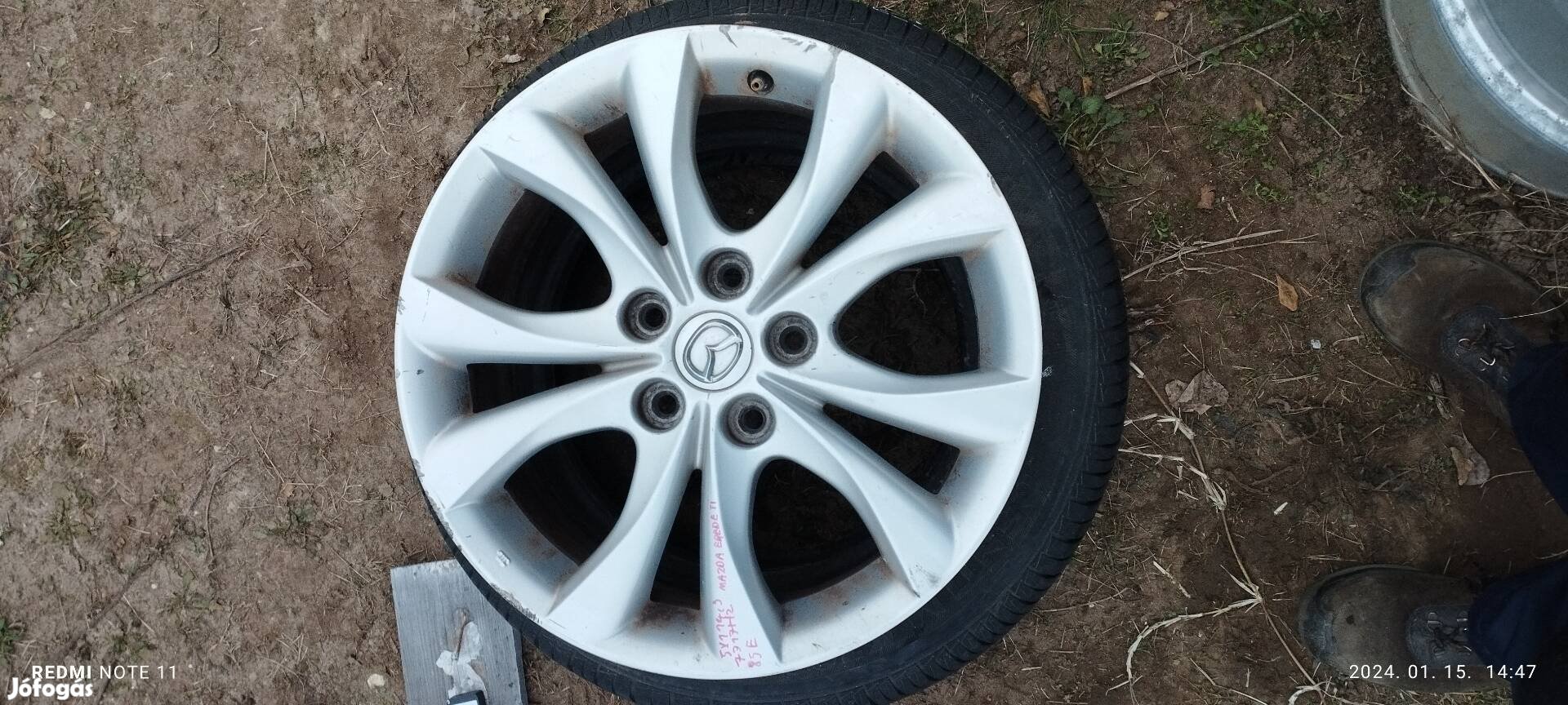 5x114.3 as 17 " os eredeti mazda alufelni szett 