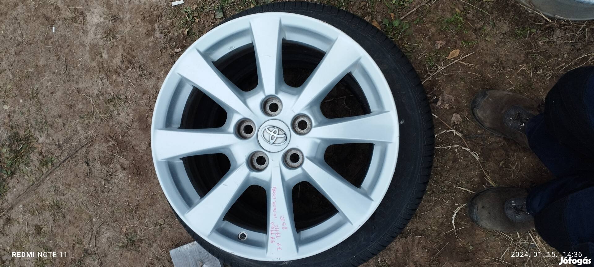 5x114.3 as 17 " os eredeti toyota alufelni szett 