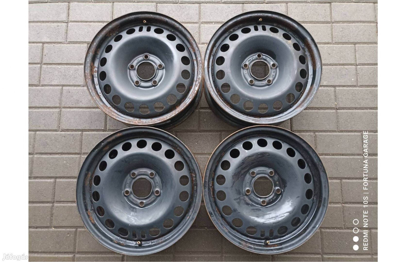 5x115 16" Opel / Chevrolet használt lemezfelni garnitúra (R577)