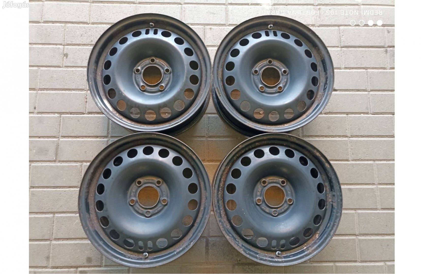 5x115 16" Opel használt lemezfelni garnitúra +Tpms (R433)