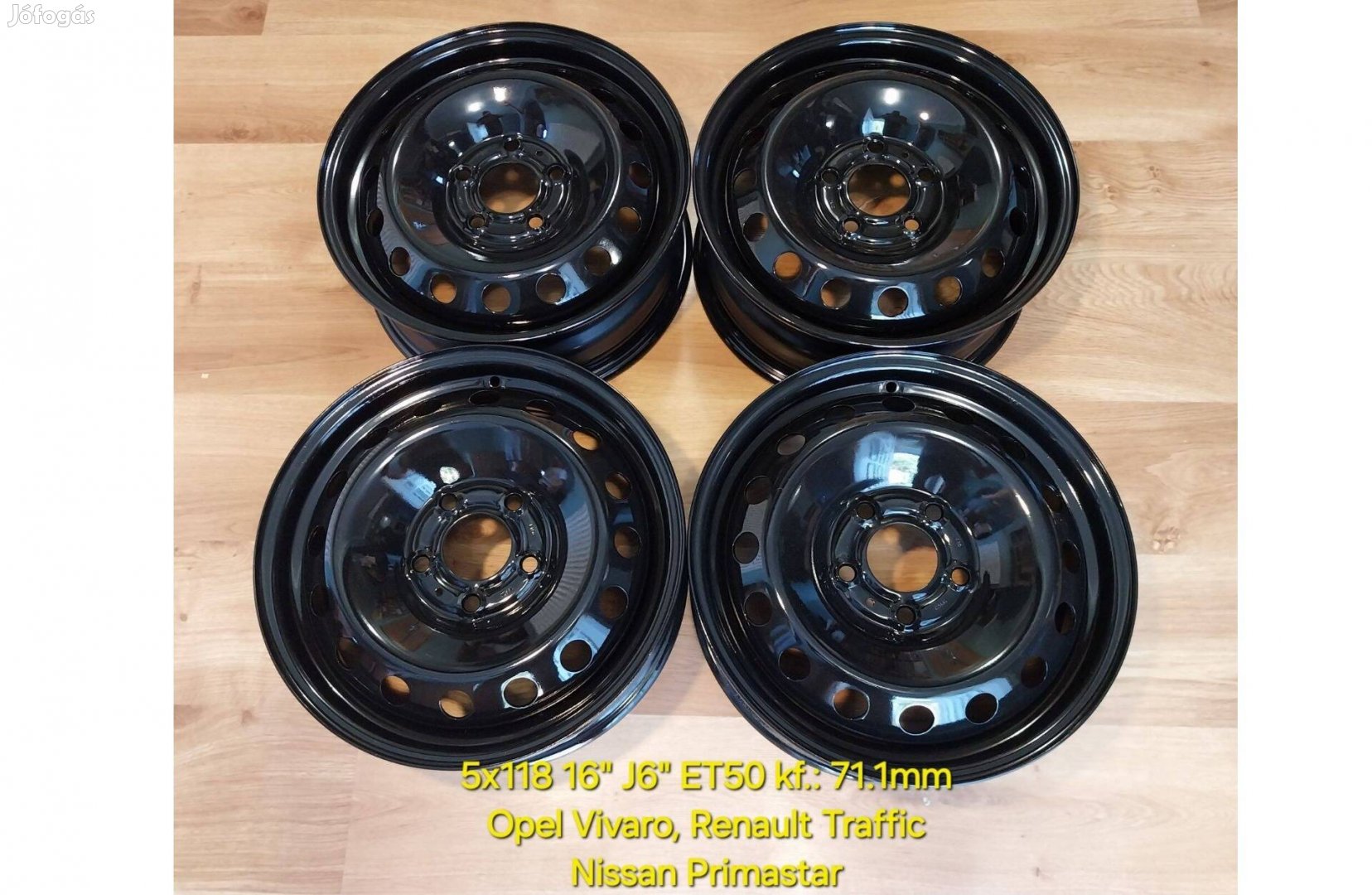 5x118 16" Vivaro, Traffic, Primastar gyári lemezfelni garnitúra