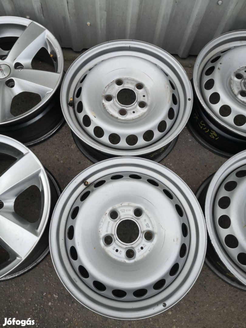 5x120 16 Gyári Volkswagen lemezfelni 30000ft a 4db/140/