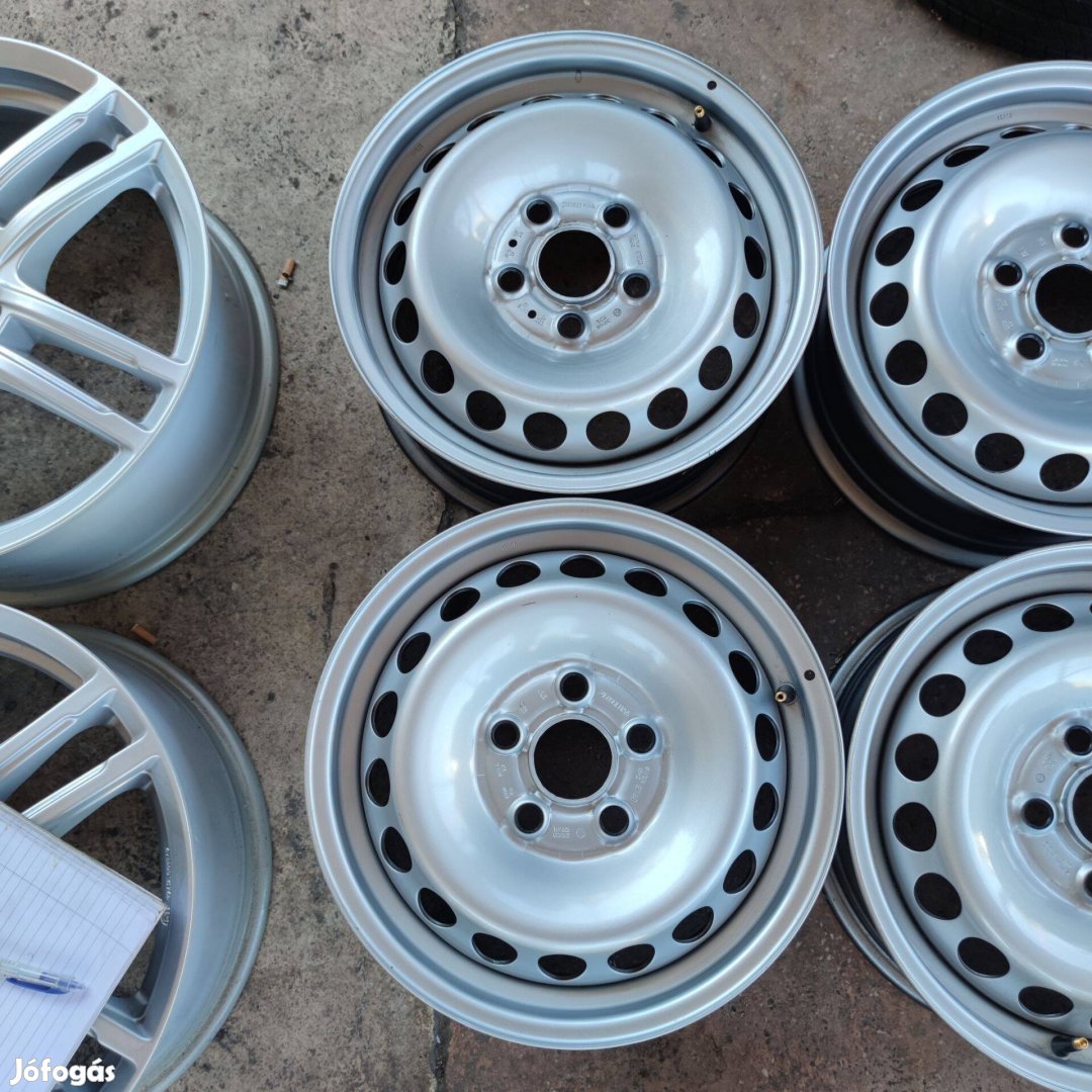 5x120 16 Új!! Gyári Volkswagen lemezfelni 35000ft a 4db/2/