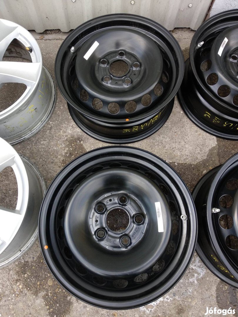 5x120 16 Új!! Gyári Volkswagen lemezfelni Tpms-el 70000ft a 4db/195/