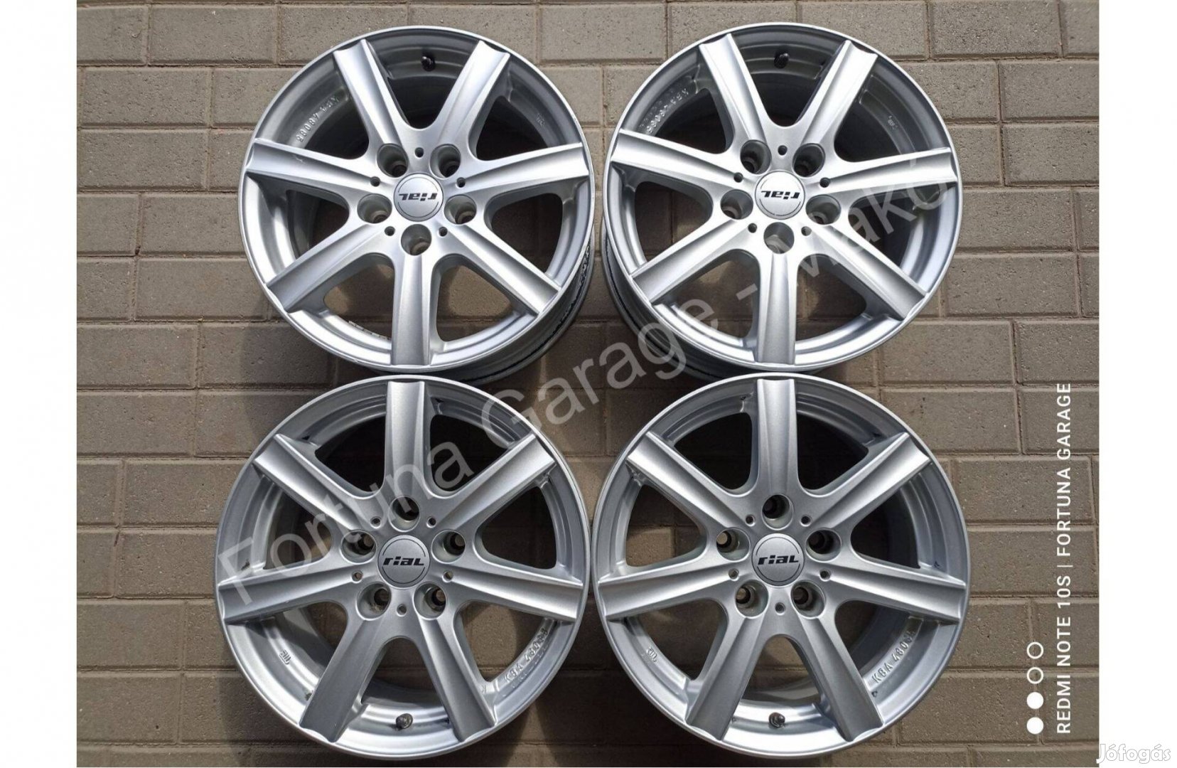 5x120 16" Rial 'Davos' használt alufelni garnitúra +Tpms (BMW)