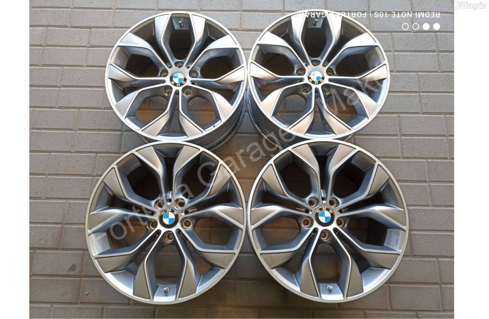 5x120 19" BMW Style 608 kétszéles használt alufelni garnitúra + Tpms