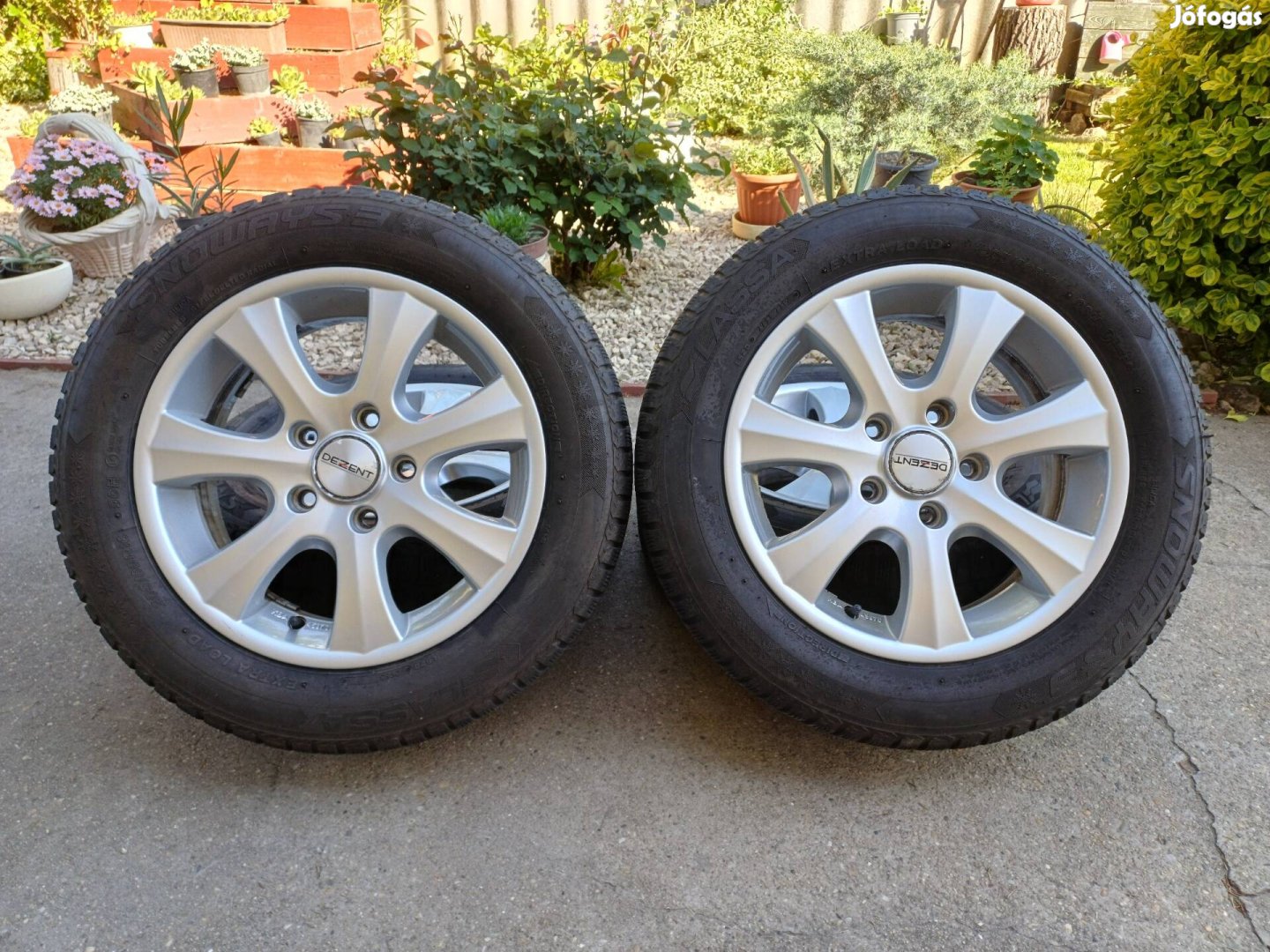 5x120 R16 alufelni 205/60R16 téli gumikkal